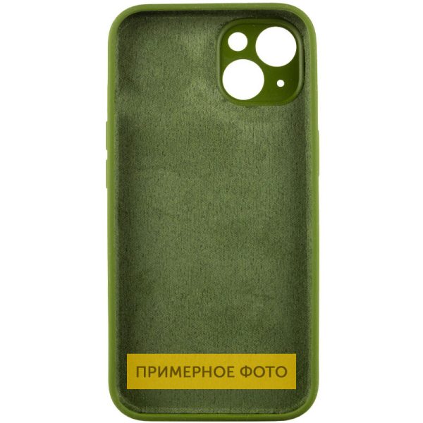 Чохол для iPhone 16 Зелений Silicone Case Full Protective NO LOGO - Зображення 4