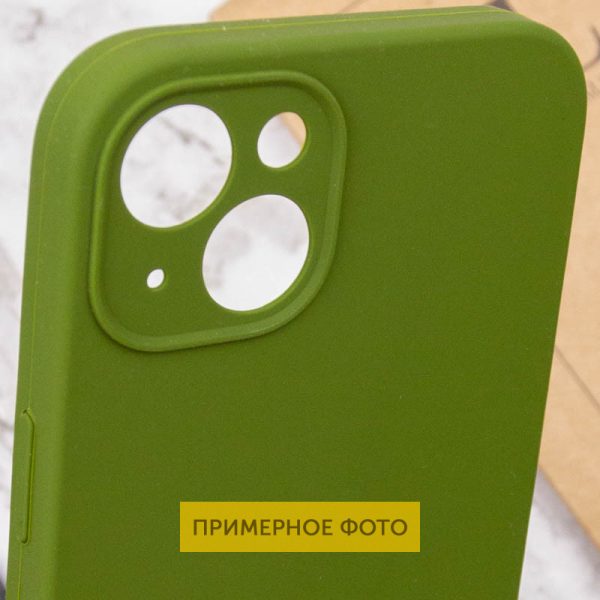 Чохол для iPhone 16 Зелений Silicone Case Full Protective NO LOGO - Зображення 6