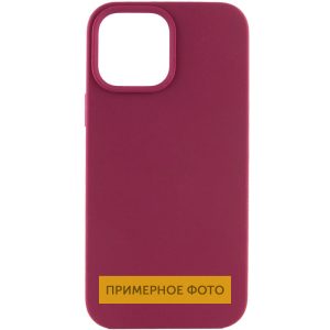 Чохол для iPhone 16 Plus Бордовий Silicone Case Full Protective NO LOGO