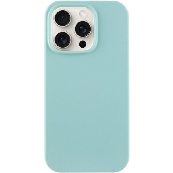 Чохол для iPhone 16 Pro Бірюзовий Silicone Case Full Protective NO LOGO