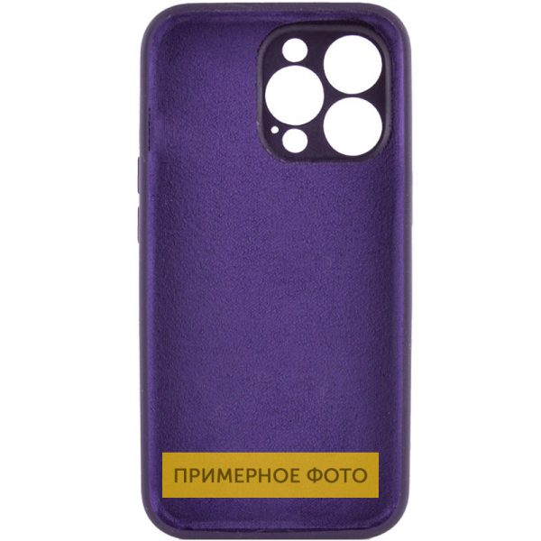 Чохол для iPhone 16 Pro Фіолетовий Silicone Case Full Protective NO LOGO - Зображення 4