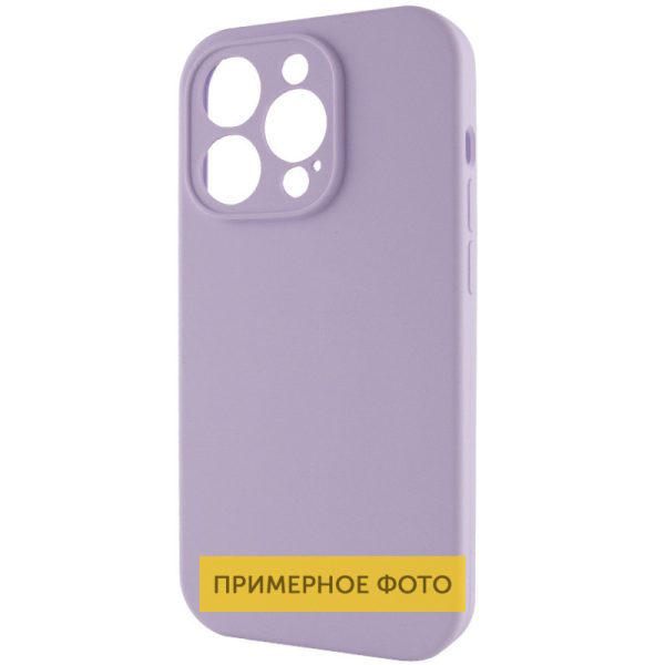 Чохол для iPhone 16 Pro Бузковий Silicone Case Full Protective NO LOGO - Зображення 3