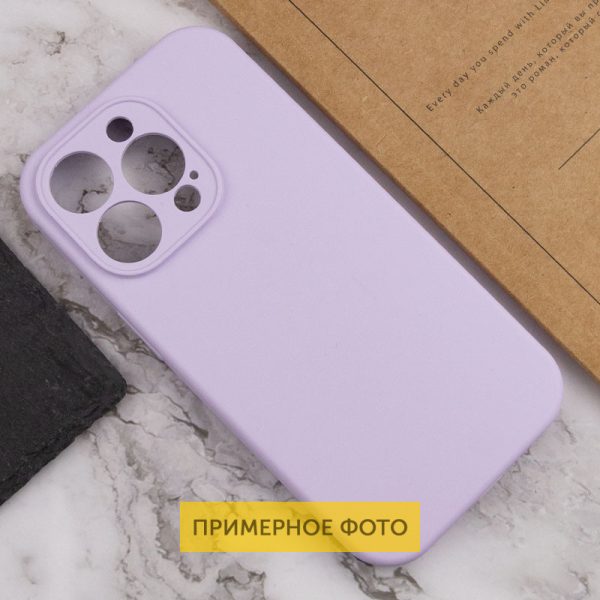 Чохол для iPhone 16 Pro Бузковий Silicone Case Full Protective NO LOGO - Зображення 5