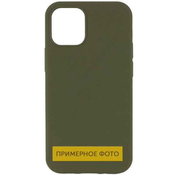 Чохол для iPhone 16 Pro Зелений Silicone Case Full Protective NO LOGO