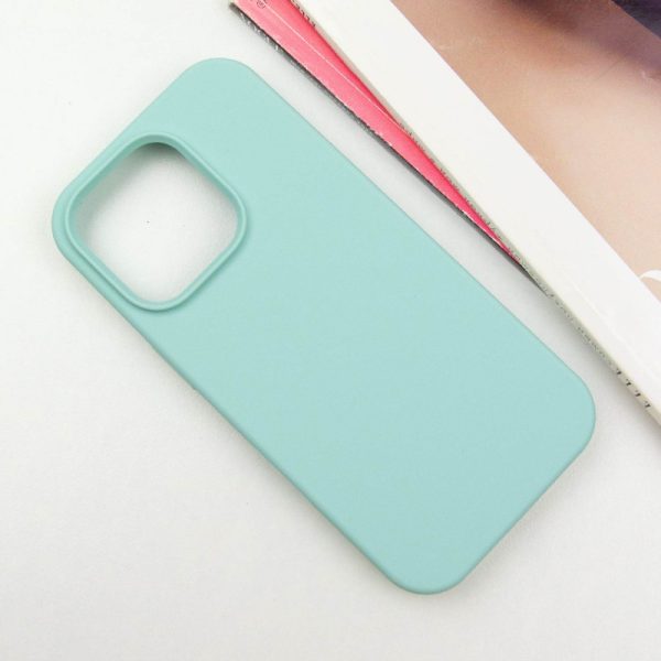 Чохол для iPhone 16 Pro Max Бірюзовий Silicone Case Full Protective NO LOGO - Зображення 2