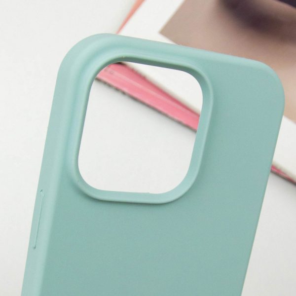 Чохол для iPhone 16 Pro Max Бірюзовий Silicone Case Full Protective NO LOGO - Зображення 3