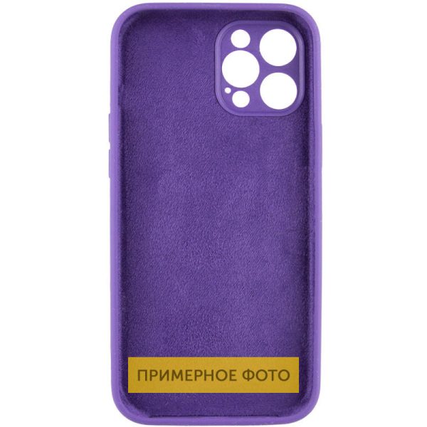 Чохол для iPhone 16 Pro Max Фіолетовий Silicone Case Full Protective NO LOGO - Зображення 4