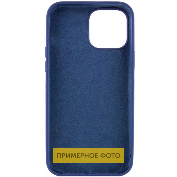 Чохол для iPhone 16 Pro Max Синій Silicone Case Full Protective NO LOGO - Зображення 2