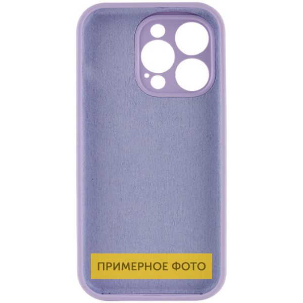 Чохол для iPhone 16 Pro Max Бузковий Silicone Case Full Protective NO LOGO - Зображення 4