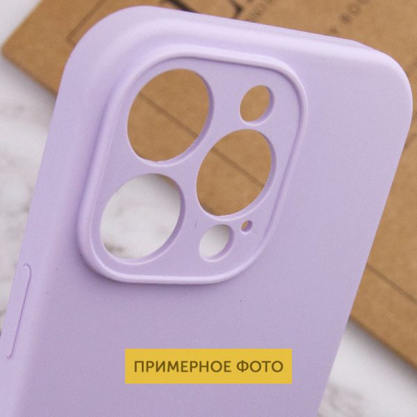 Чохол для iPhone 16 Pro Max Бузковий Silicone Case Full Protective NO LOGO - Зображення 6