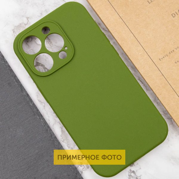 Чохол для iPhone 16 Pro Max Зелений Silicone Case Full Protective NO LOGO - Зображення 5