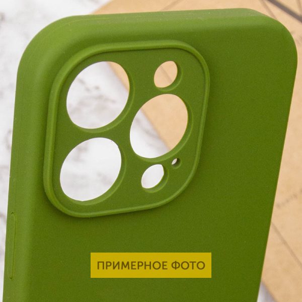 Чохол для iPhone 16 Pro Max Зелений Silicone Case Full Protective NO LOGO - Зображення 6