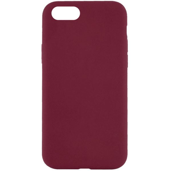 Чохол для iPhone 6/6s Бордовий Silicone Case Full Protective NO LOGO