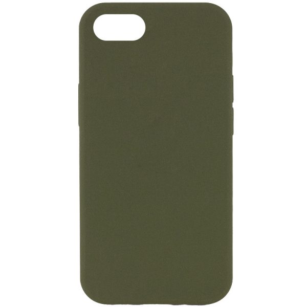 Чохол для iPhone SE (2020) Зелений Silicone Case Full Protective NO LOGO