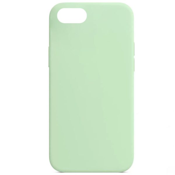 Чохол для iPhone SE (2020) Зелений Silicone Case Full Protective NO LOGO