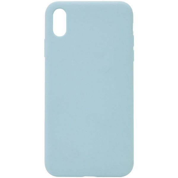 Чохол для iPhone X / XS Бірюзовий Silicone Case Full Protective NO LOGO