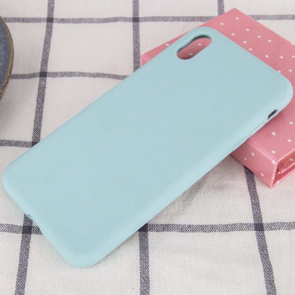 Чохол для iPhone X / XS Бірюзовий Silicone Case Full Protective NO LOGO - Зображення 2
