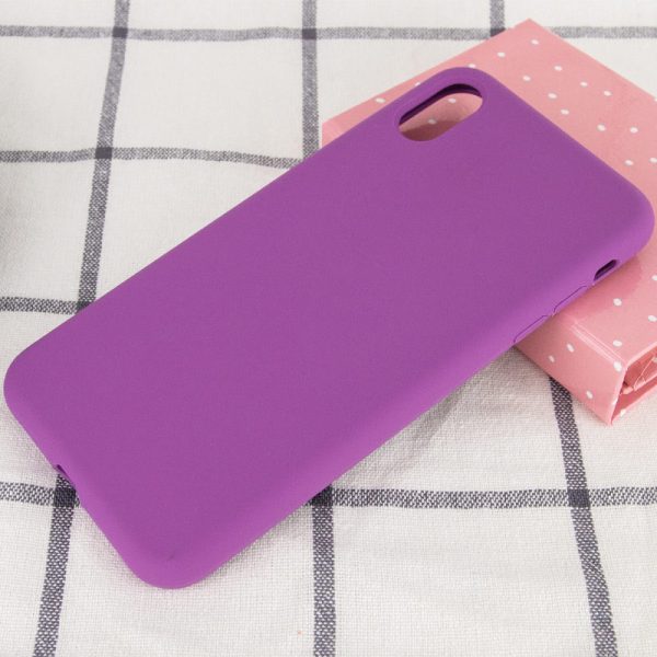 Чохол для iPhone X / XS Фіолетовий Silicone Case Full Protective NO LOGO - Зображення 2