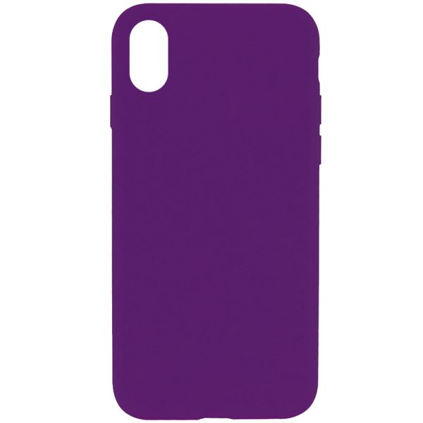 Чохол для iPhone X / XS Фіолетовий Silicone Case Full Protective NO LOGO
