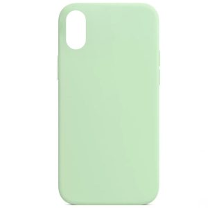 Чохол для iPhone X / XS Зелений Silicone Case Full Protective NO LOGO