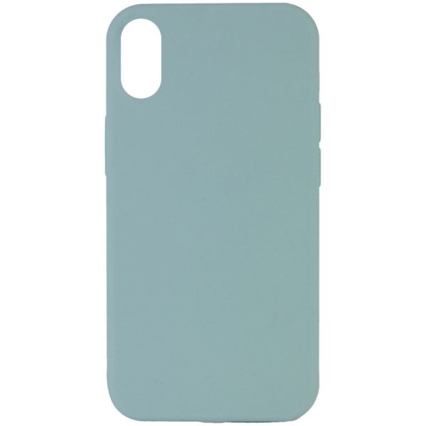 Чохол для iPhone XS Max Бірюзовий Silicone Case Full Protective NO LOGO