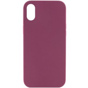 Чохол для iPhone XS Max Бордовий Silicone Case Full Protective NO LOGO