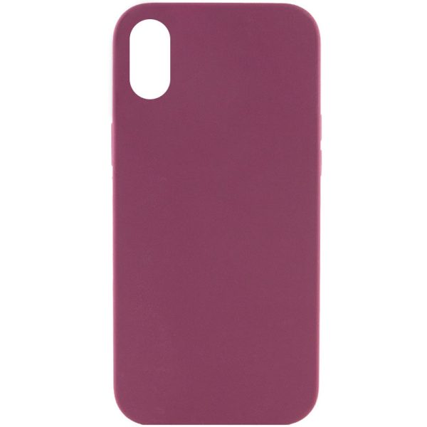 Чохол для iPhone XS Max Бордовий Silicone Case Full Protective NO LOGO