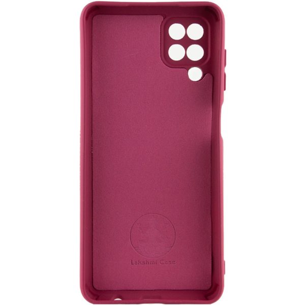 Чохол для Samsung Galaxy A12 Бордовий Silicone Cover Lakshmi Full Camera - Зображення 2