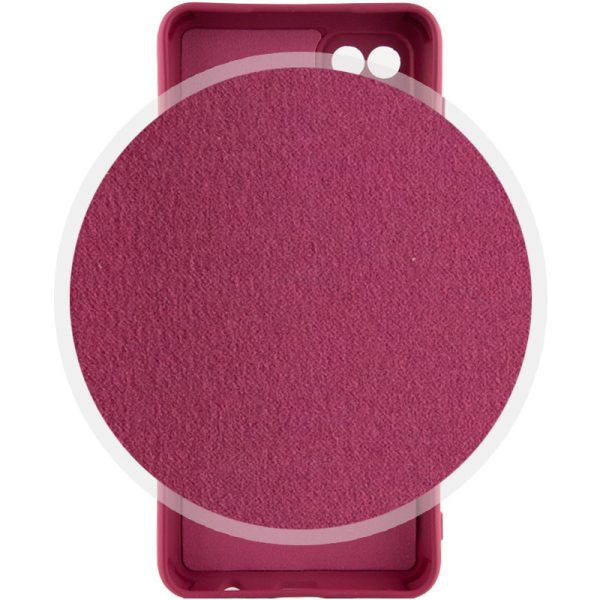 Чохол для Samsung Galaxy A12 Бордовий Silicone Cover Lakshmi Full Camera - Зображення 3