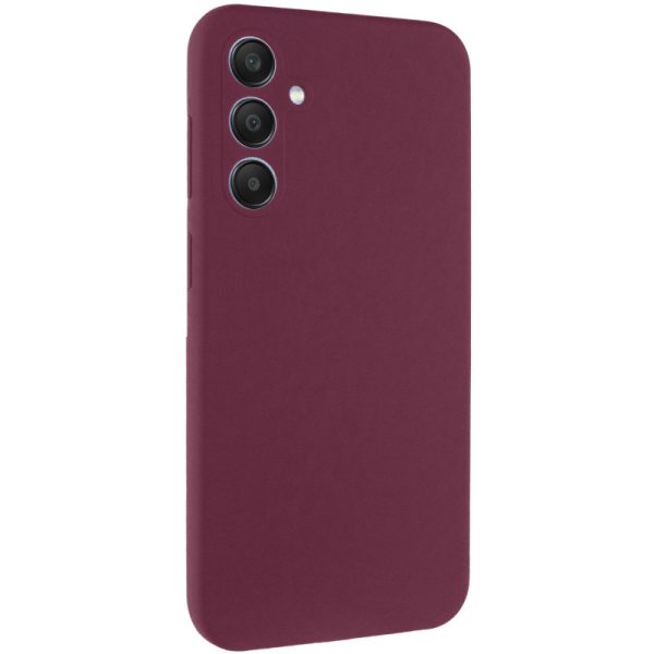 Чохол для Samsung Galaxy A35 Бордовий Silicone Cover Lakshmi Full Camera