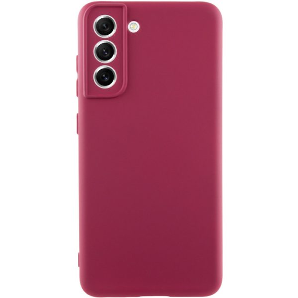 Чохол для Samsung Galaxy S21 FE Бордовий Silicone Cover Lakshmi Full Camera