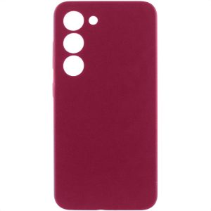 Чохол для Samsung Galaxy S23 Бордовий Silicone Cover Lakshmi Full Camera