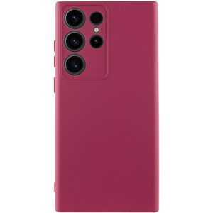 Чохол для Samsung Galaxy S24 Ultra Бордовий Silicone Cover Lakshmi Full Camera