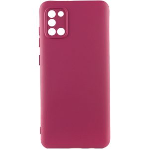 Чохол для Samsung Galaxy A31 Бордовий TPU GETMAN Liquid Silk Full Camera