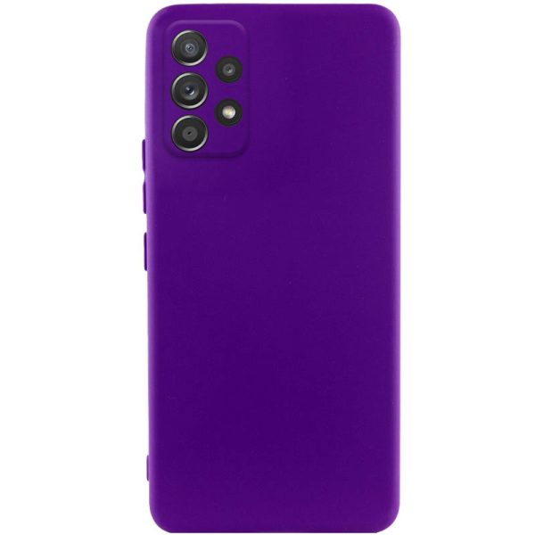 Чохол для Samsung Galaxy A52 4G / A52 5G / A52s Фіолетовий TPU GETMAN Liquid Silk Full Camera