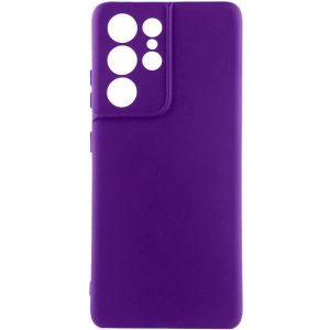 Чохол для Samsung Galaxy S22 Ultra Фіолетовий TPU GETMAN Liquid Silk Full Camera