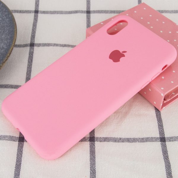 Чохол для iPhone X / XS Рожевий Silicone Case Full Protective - Зображення 2