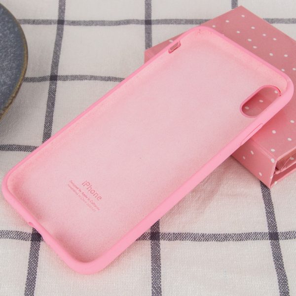 Чохол для iPhone X / XS Рожевий Silicone Case Full Protective - Зображення 3