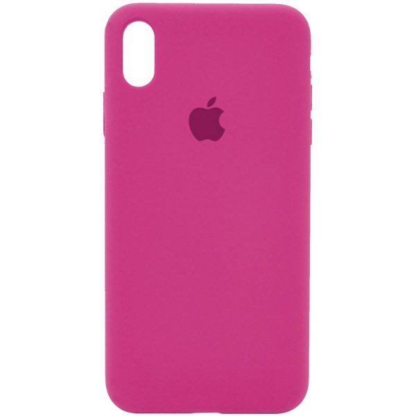 Чохол для iPhone XR Малиновий Silicone Case Full Protective