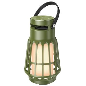 Bluetooth Колонка Hoco BS61 Wild fun outdoor campinh light Olive Зелений