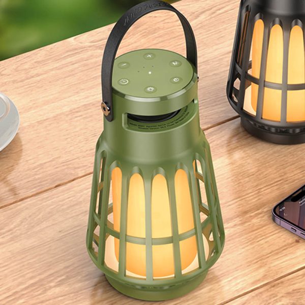 Bluetooth Колонка Hoco BS61 Wild fun outdoor campinh light Olive Зелений - Зображення 2