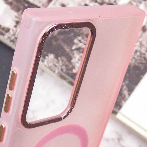 Чохол для Samsung Galaxy S22 Ultra Рожевий TPU Lyon frosted with MagSafe - Зображення 6