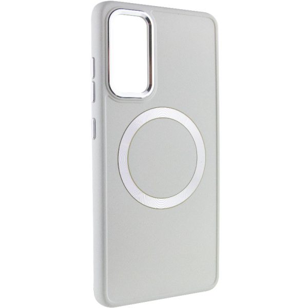 Чохол для Samsung Galaxy A54 5G Білий Bonbon Metal Style with MagSafe