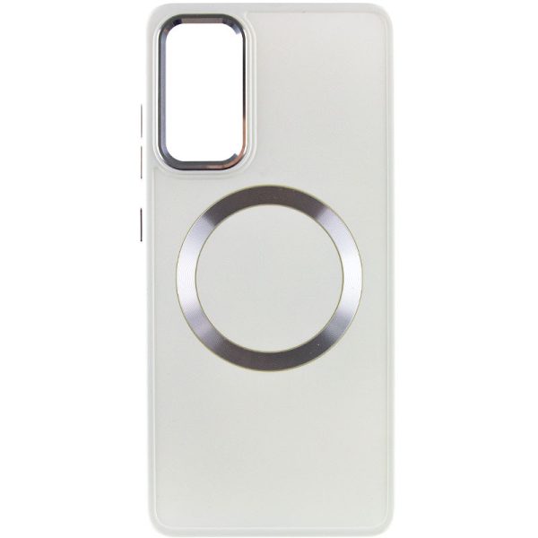 Чохол для Samsung Galaxy A54 5G Білий Bonbon Metal Style with MagSafe - Зображення 2