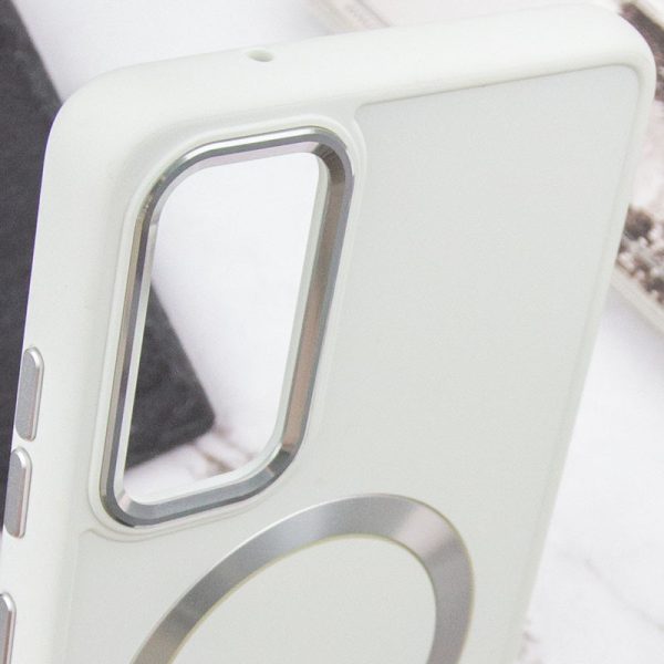 Чохол для Samsung Galaxy A54 5G Білий Bonbon Metal Style with MagSafe - Зображення 5