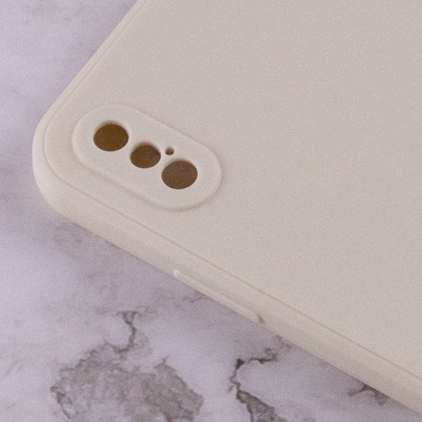 Силіконовий чохол для Apple iPhone XS Max Бежевий Candy Full Camera - Зображення 3
