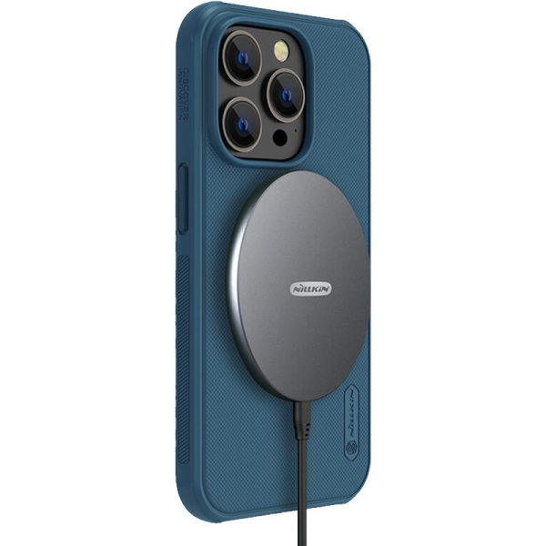 Чохол для iPhone 15 Pro Max Синій Nillkin Matte Magnetic Pro - Зображення 6