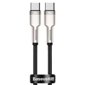 Дата кабель Baseus Cafule Series Metal Type-C to Type-C 100W (1m) (CATJK-C) Чорний