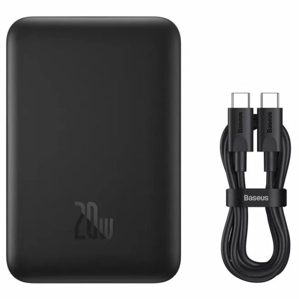 Павербанк Power Bank Baseus Magnetic Mini 20W c БЗП 10000 mAh (PPCX070001) Чорний - Зображення 3