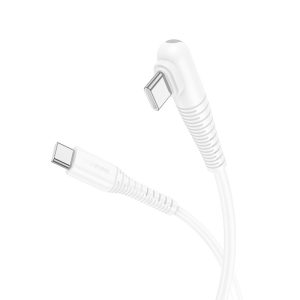 Дата кабель Borofone BX105 Corriente 60W Type-C to Type-C (1m) Білий